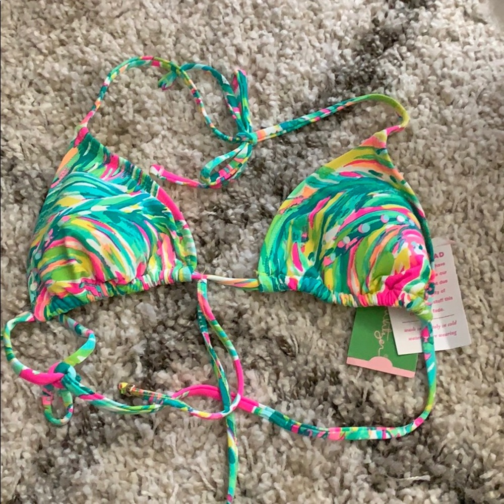 Lilly pulitzer tropic string bikini top
